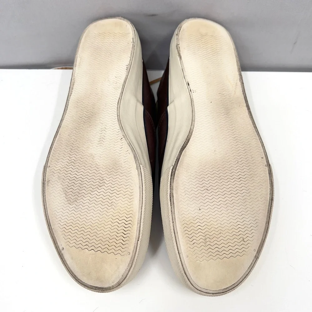 Sperry Mens CVO Deck Shoe Brown Leather Low Top Sneaker Preppy Nautical 9.5 M